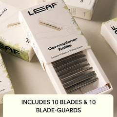 Leaf Shave Dermaplaner: chargement facile pour une routine sans effort.