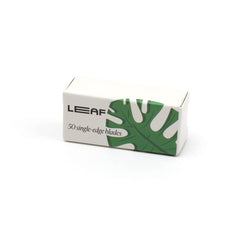 Leaf Shave lames simple edge emballage pratique pour une coupe fluide à chaque rasage