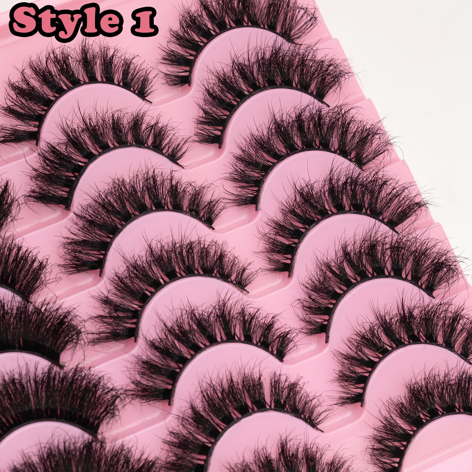 LEAFMOON cils mink volume 3 styles pour plus de définition sans surcharge