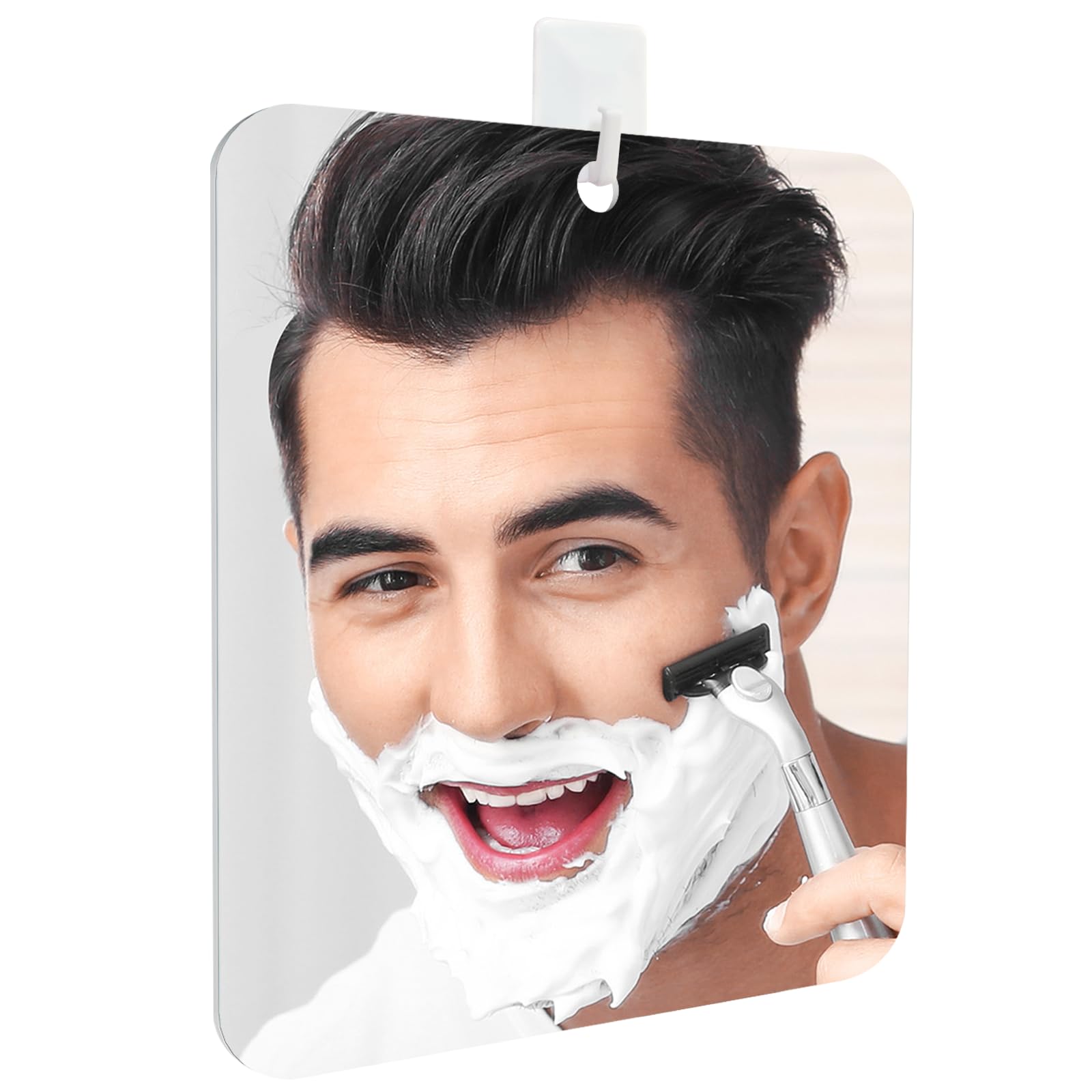 LeaOcaao Miroir douche anti-buée pour un rasage clair.