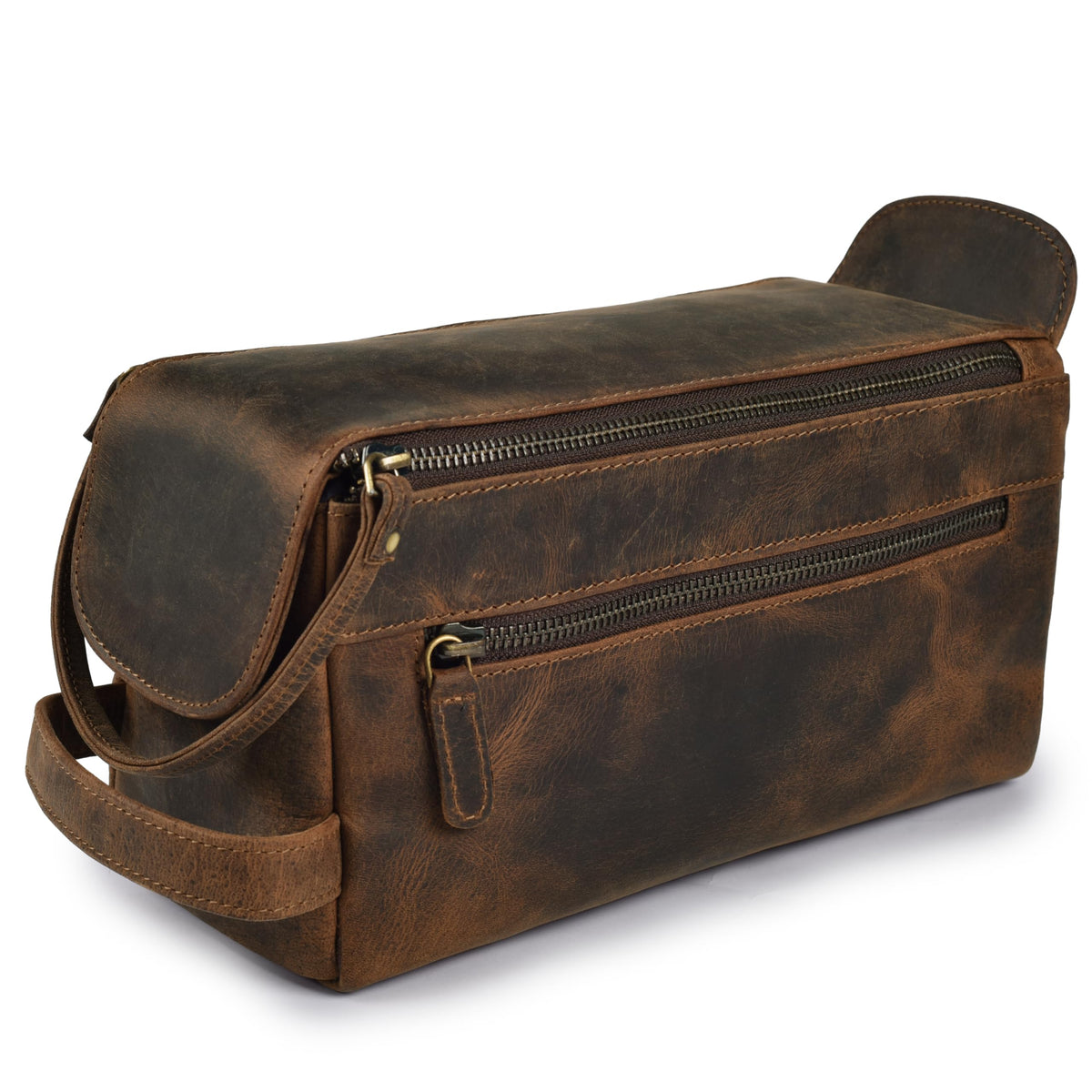 Leather Village trousse toilette voyage cuir — élégante et durable pour vos déplacements.