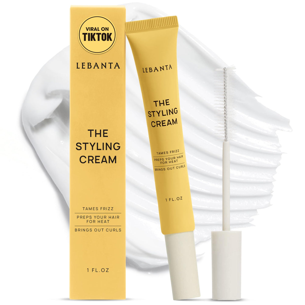 Lebanta baton anti-frisottis – applicateur pratique pour dompter rapidement les frisottis.