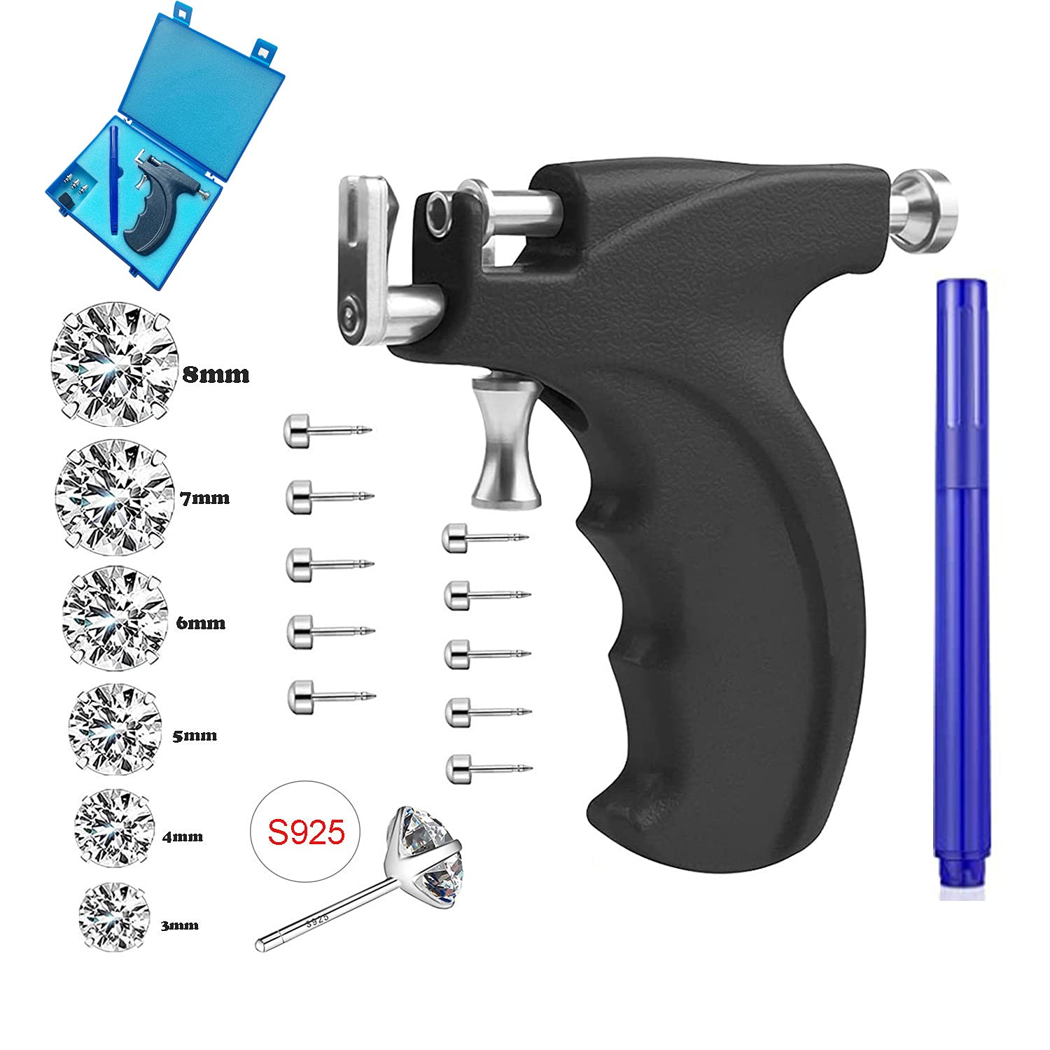 Leciel pistolet percage oreille – ensemble réutilisable pour piercings précis