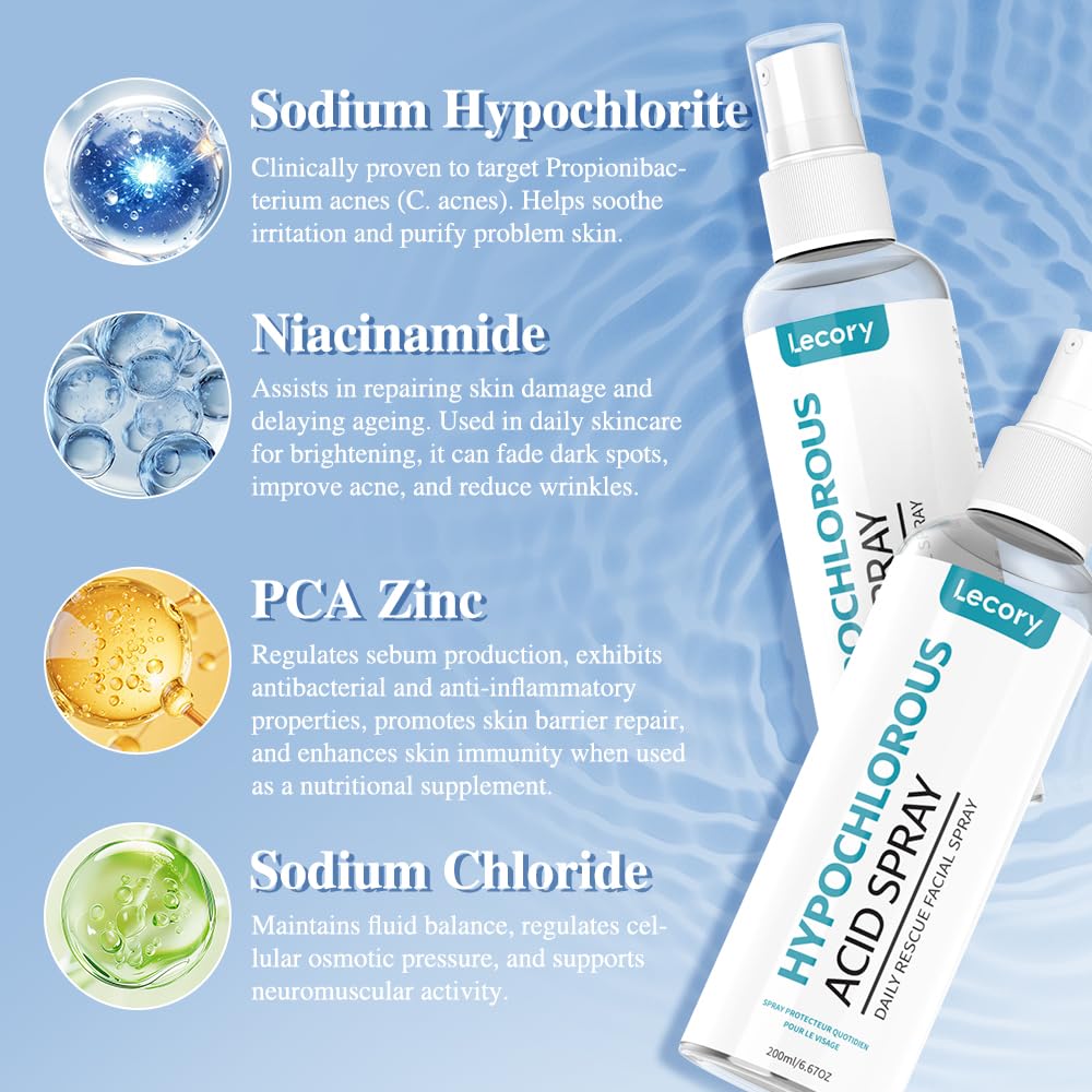 Lecory Hypochloreux pulvérisation hygiène paupières pour les yeux.