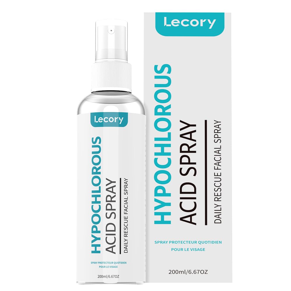 Lecory Hypochloreux pulvérisation visage pour hydrater et purifier la peau.