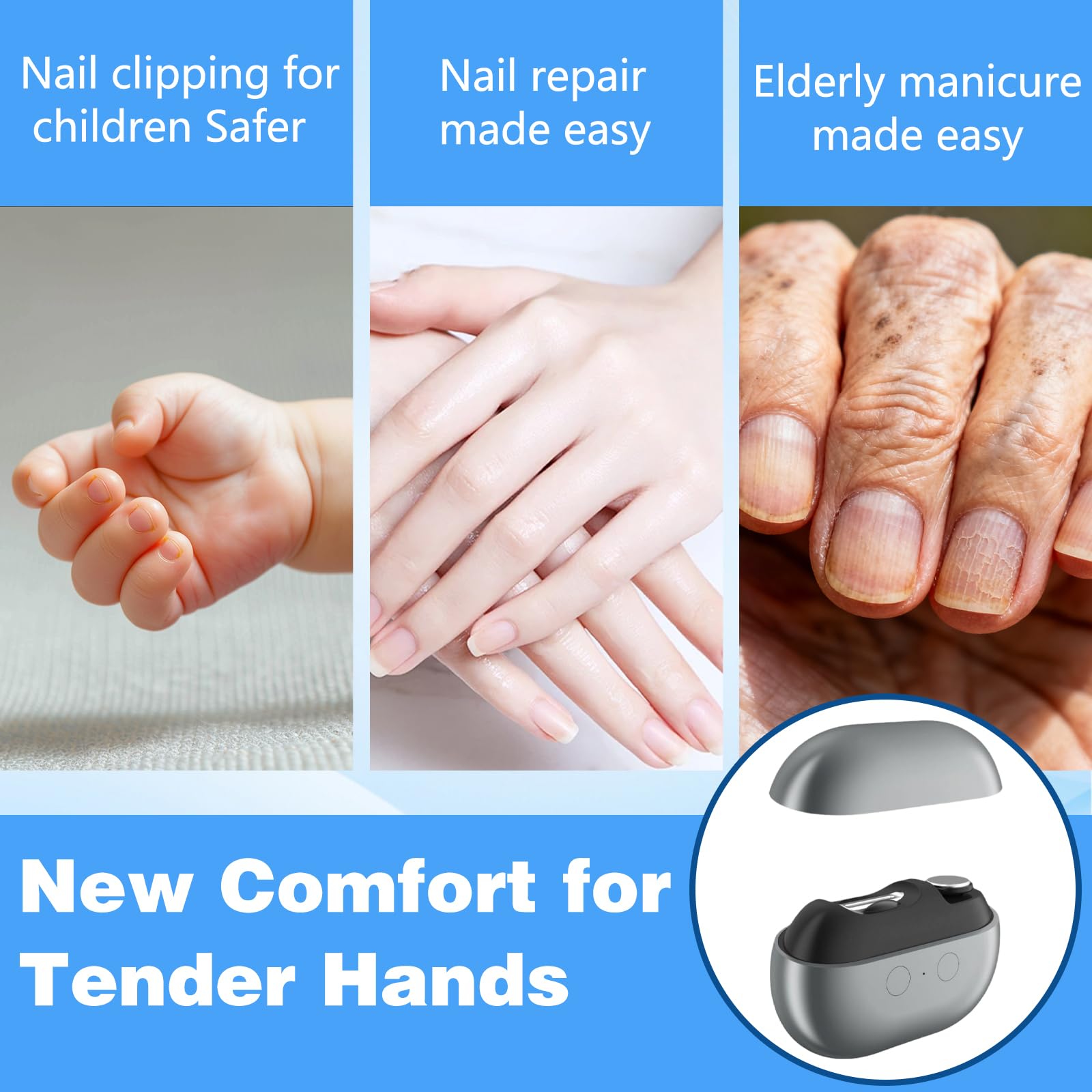 LEDeng Fanyil EasyClip: manche ergonomique pour prise en main.