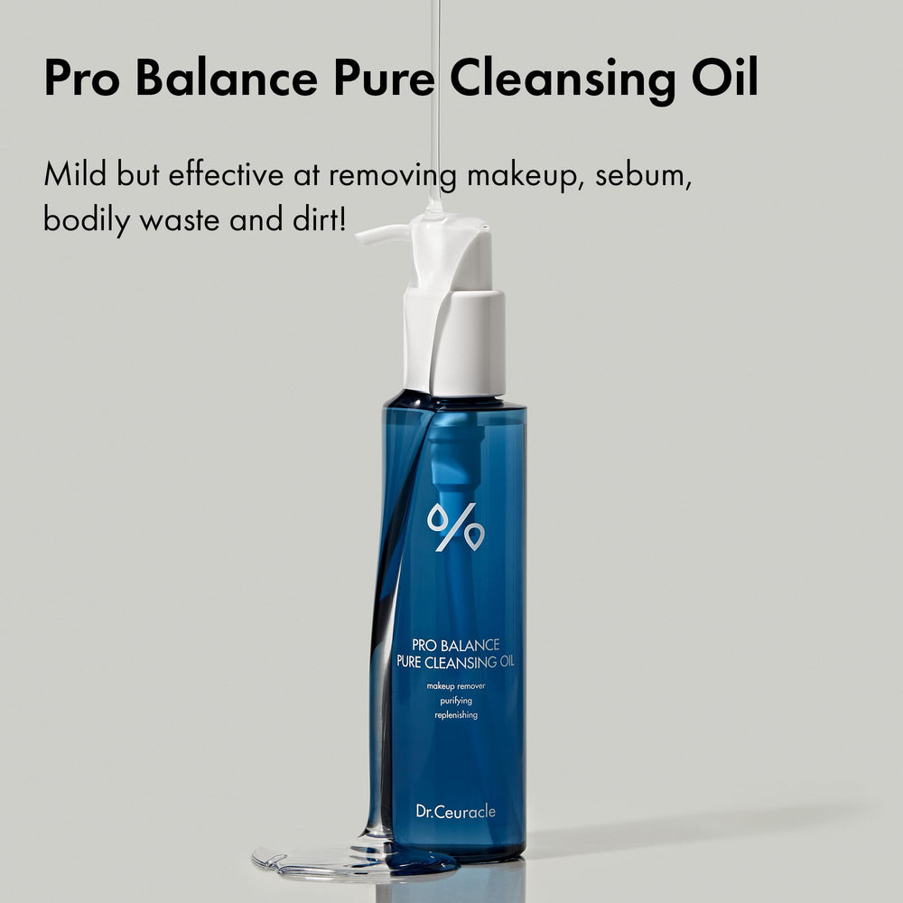 Massage du visage avec Leegeehaam Pro Balance Pure Huile pour démarrage délicat.