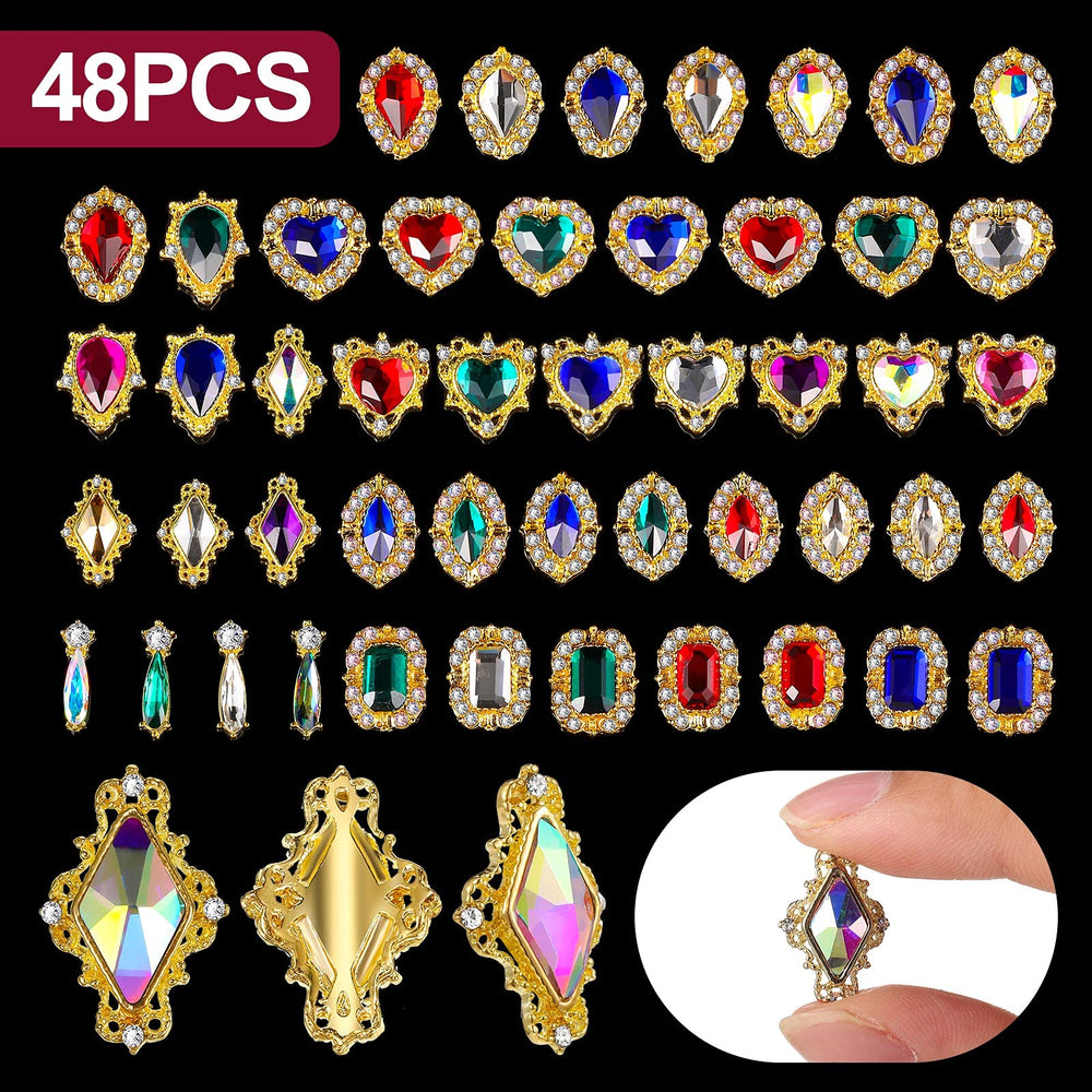 Accessoires décoration ongles Leelosp faciles à assortir avec d’autres décorations.