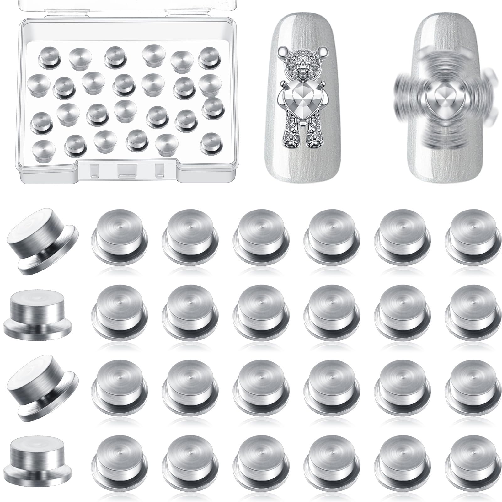 Leelosp charme rotation pour ongles, effet 3D élégant.