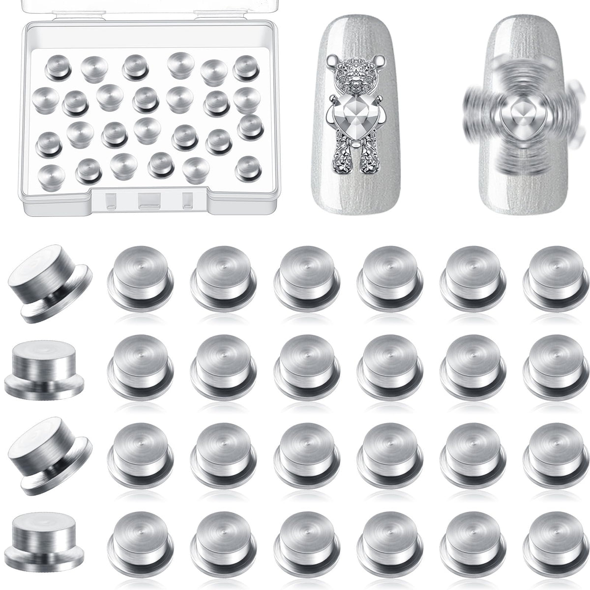 Leelosp charme rotation pour ongles, effet 3D élégant.