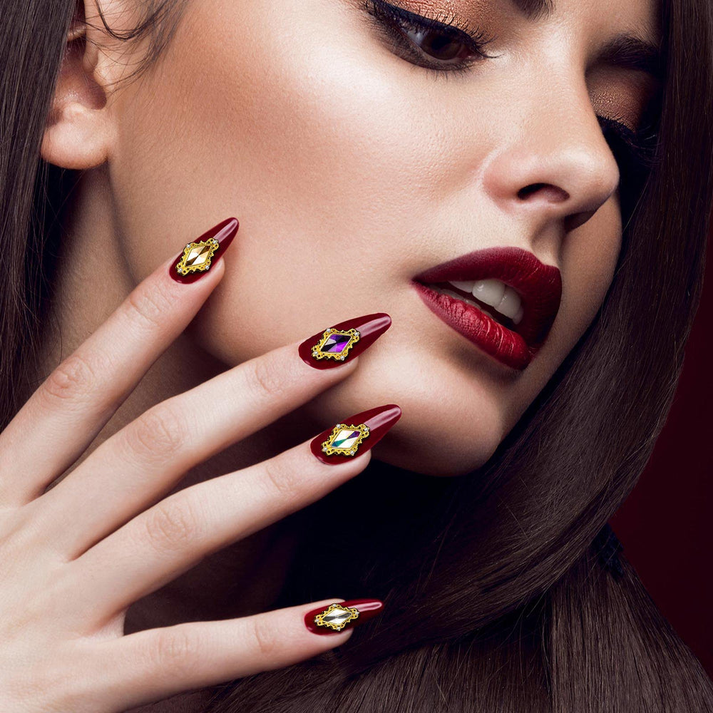 Charme Coeur goutte en métal Leelosp pour déco ongles chic.