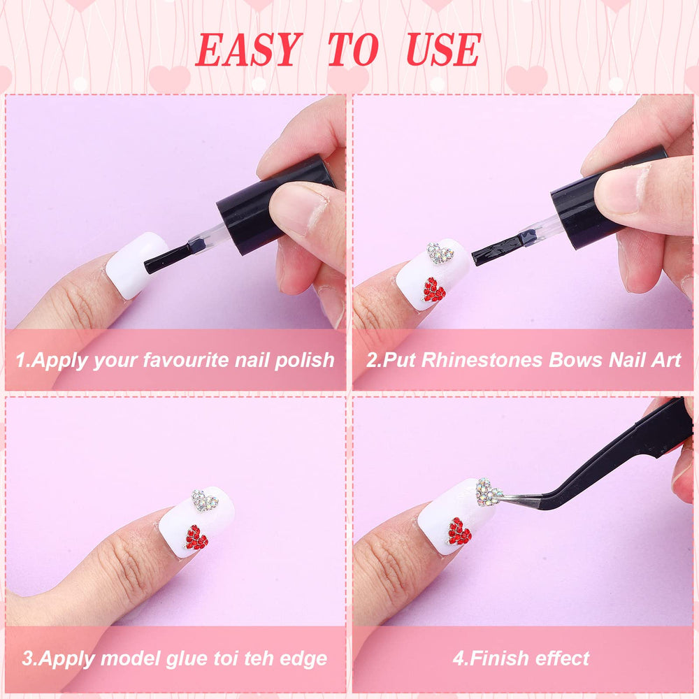 Leelosp ensemble décorations ongles Saint-Valentin, inspiration créative pour toutes les envies.