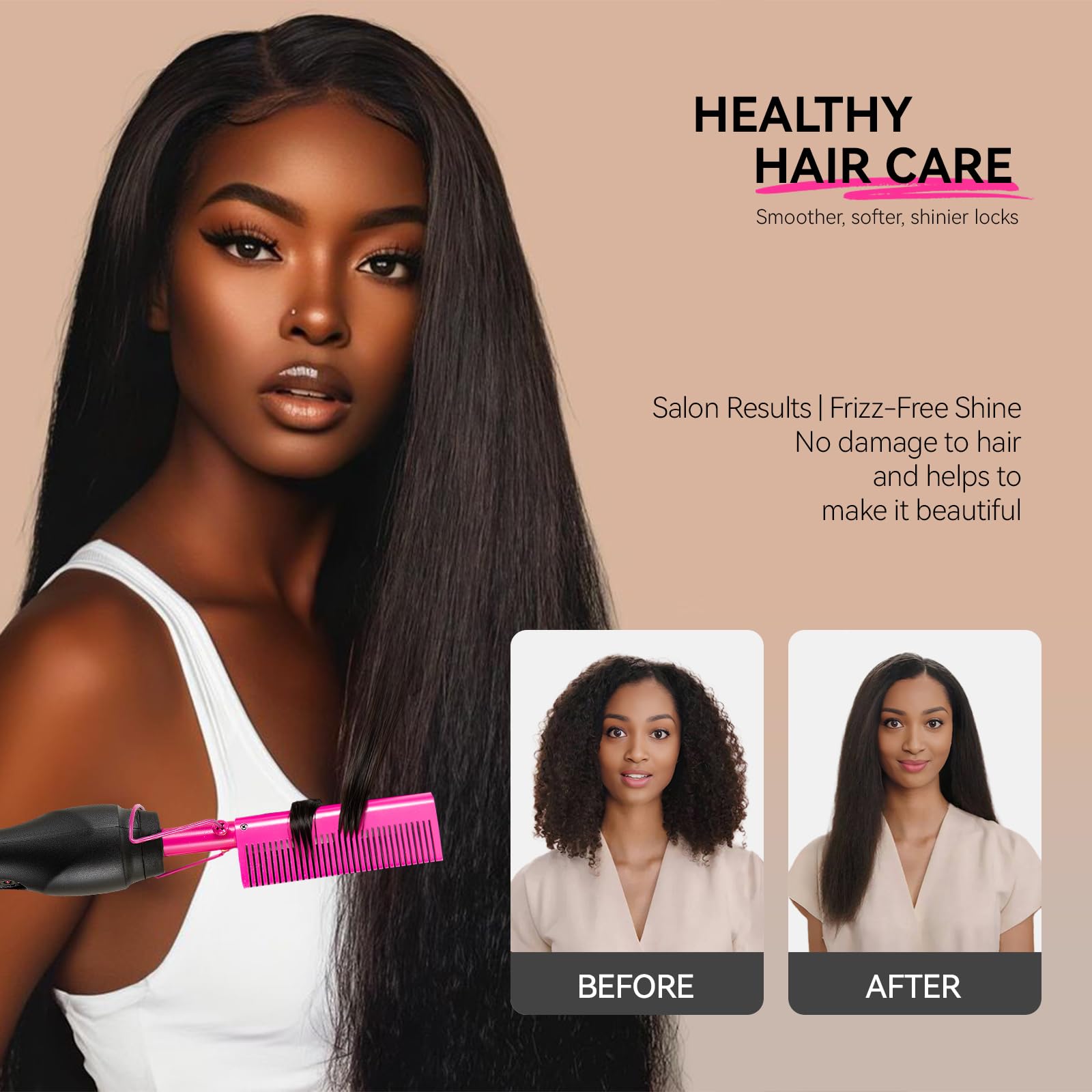 LEEONS réglages trois températures: adaptés à cheveux fins ou épais.