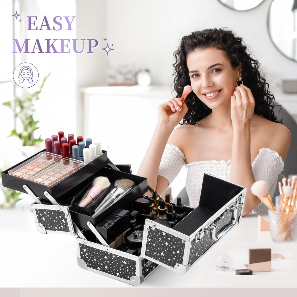 Finition glitter résistante Leeora&Leekoo pour un look glamour en voyage.