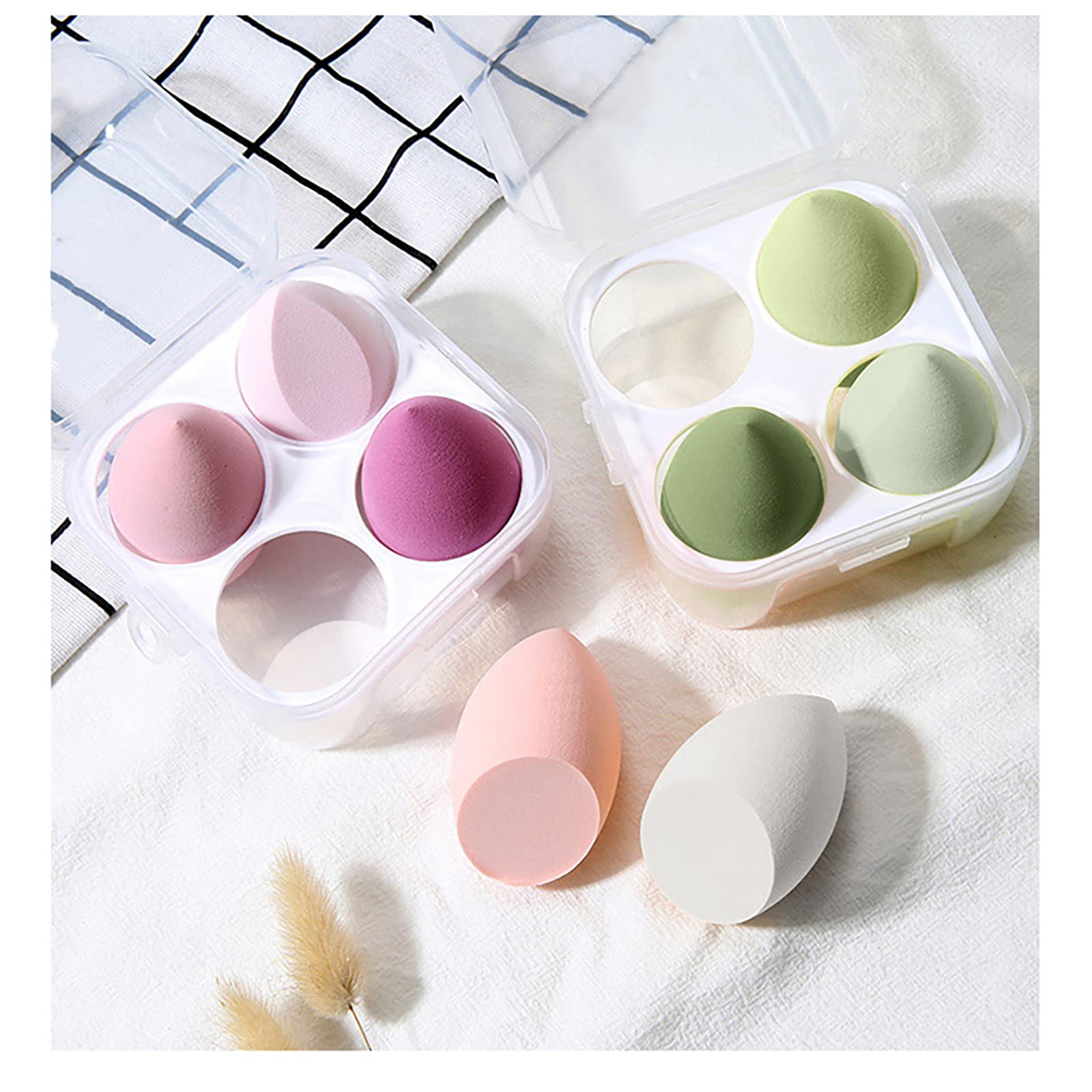 Éponge Leeshine maquillage - étui portable pour rangement