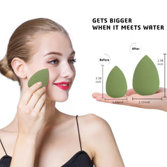 Éponge Leeshine maquillage - utilisation humide pour fond et crème