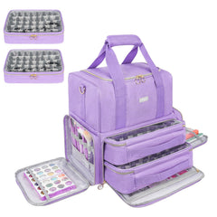 LEFOR·Z organisateur vernis 80 bouteilles et lampe LED, rangement pratique et sécurisé.
