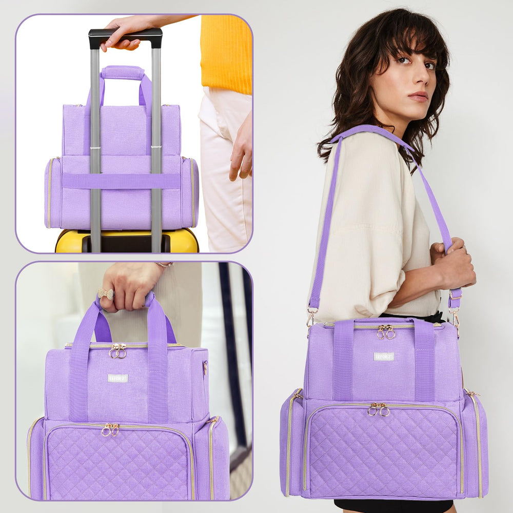LEFOR·Z portage triple mode: poignée, bretelles et lanière trolley.