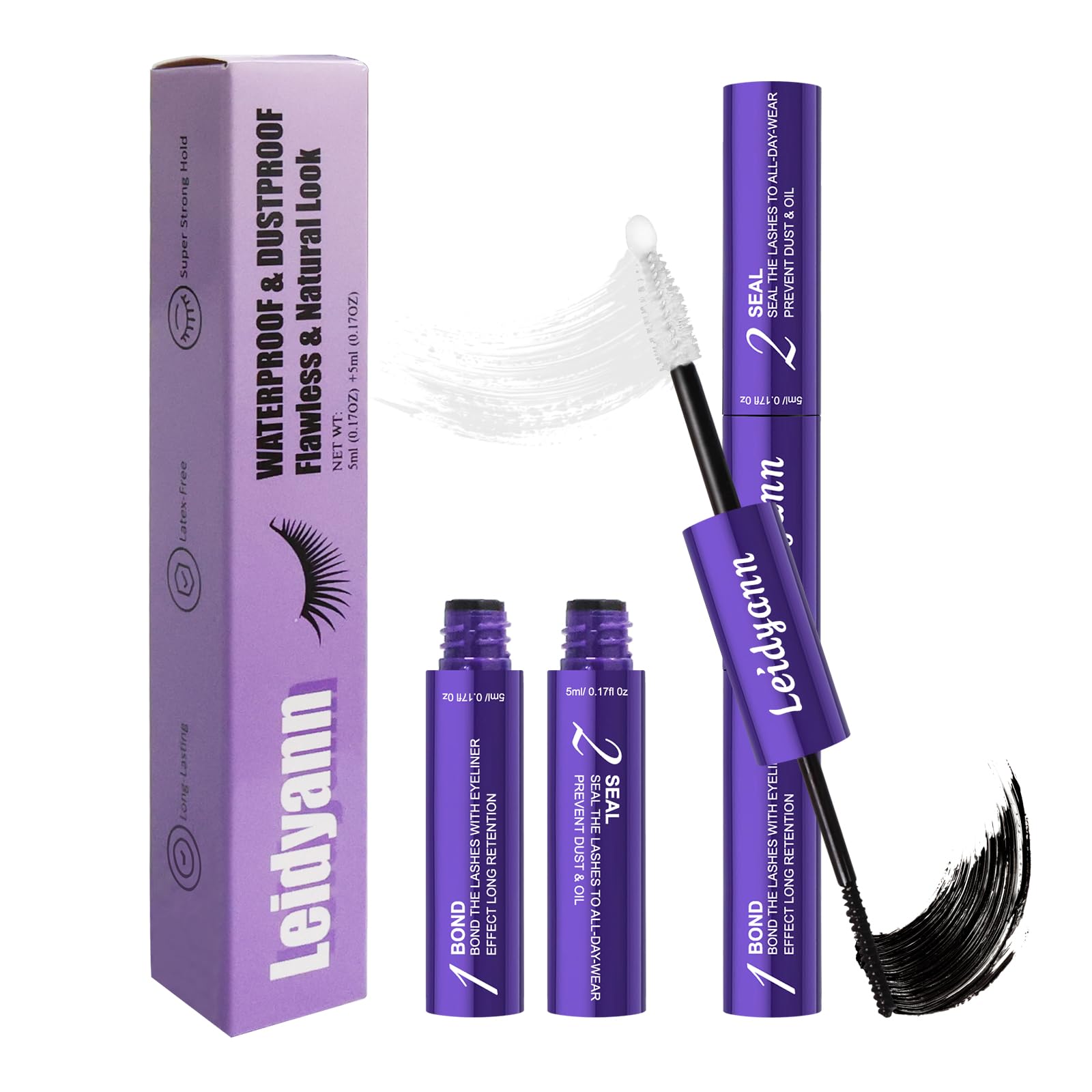 Leidyann applicateur double pour une application précise des cils.