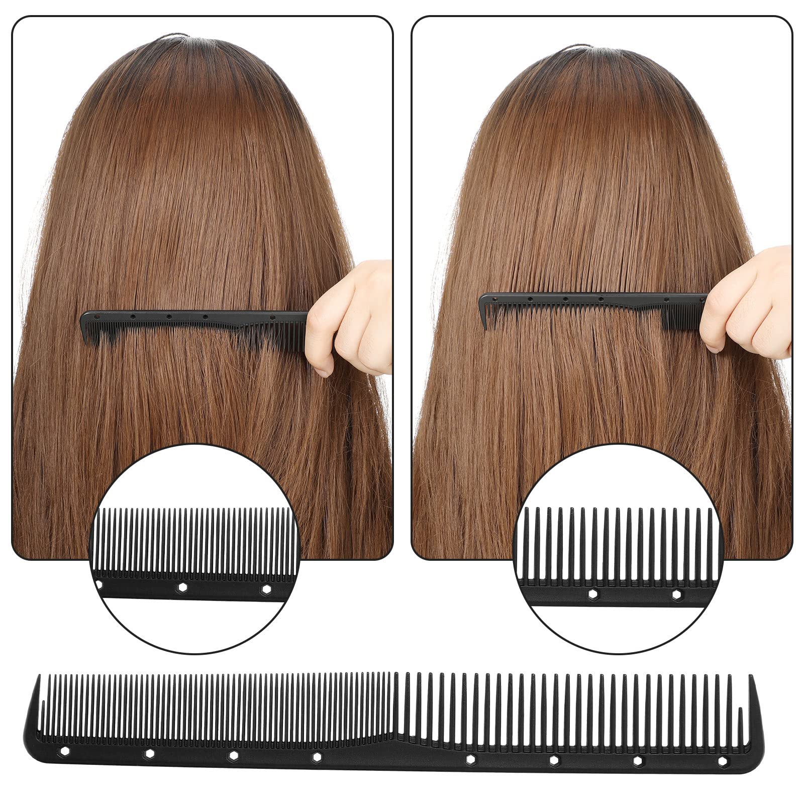 Leinuosen peigne fin carbone ensemble 12 pièces emballage, polyvalence pour salon et usage domestique.