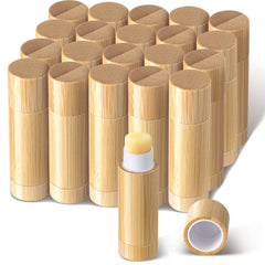 Leinuosen tubes lèvres en bambou ensemble réutilisable pour maquillage