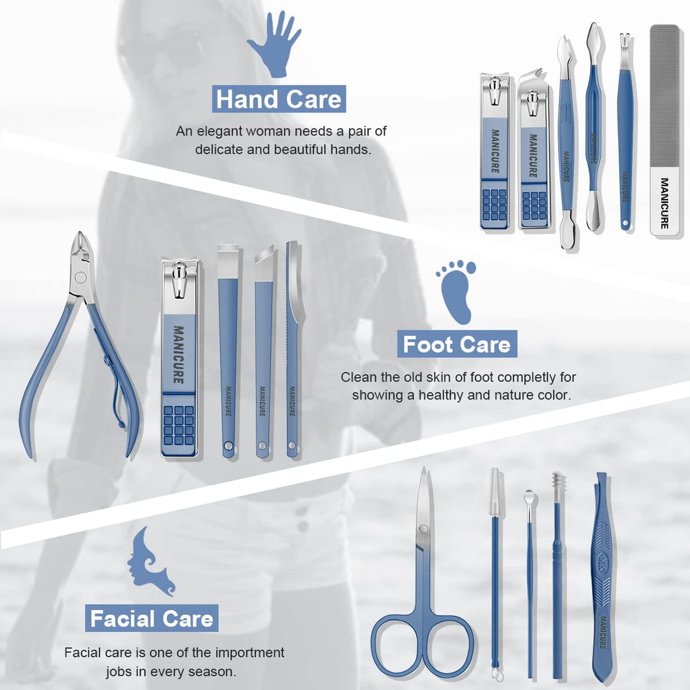 Étui cuir bleu Leipple luxueux, rangement sûr et élégant pour vos outils.