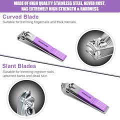 Leipple lames-ciseaux-ongles-inox: lames durables pour des coupes nettes.