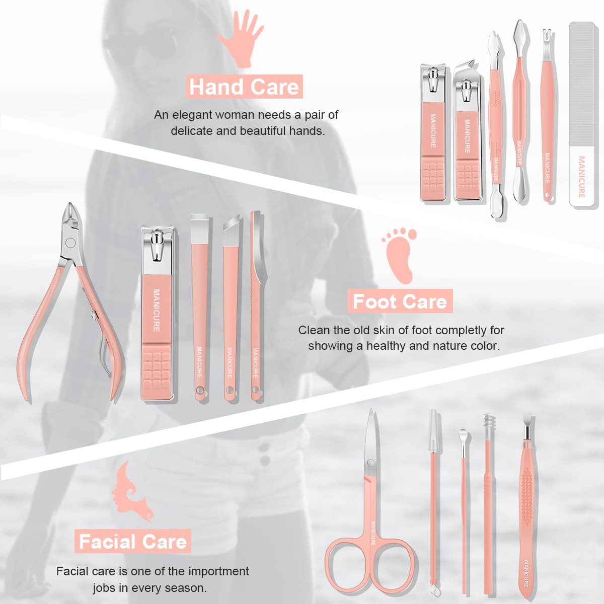 Outils Leipple en acier inoxydable: coupe-ongles et lime précis