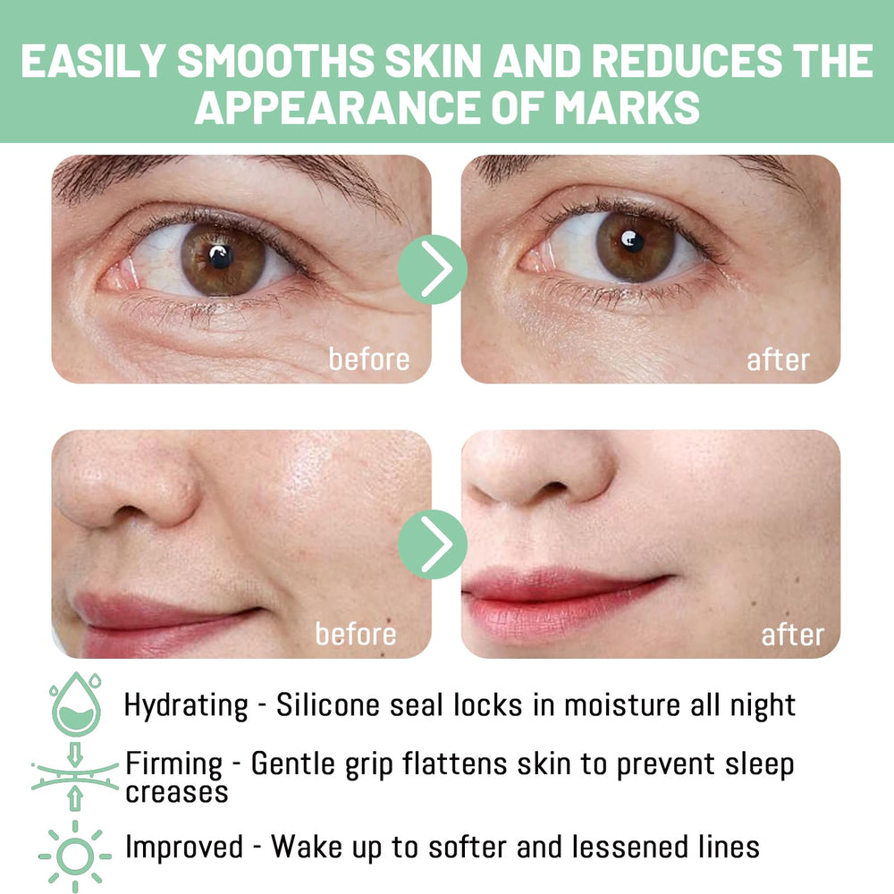 Patchs Lejuv silicone visage conformite – contours du visage parfaitement ajustés.