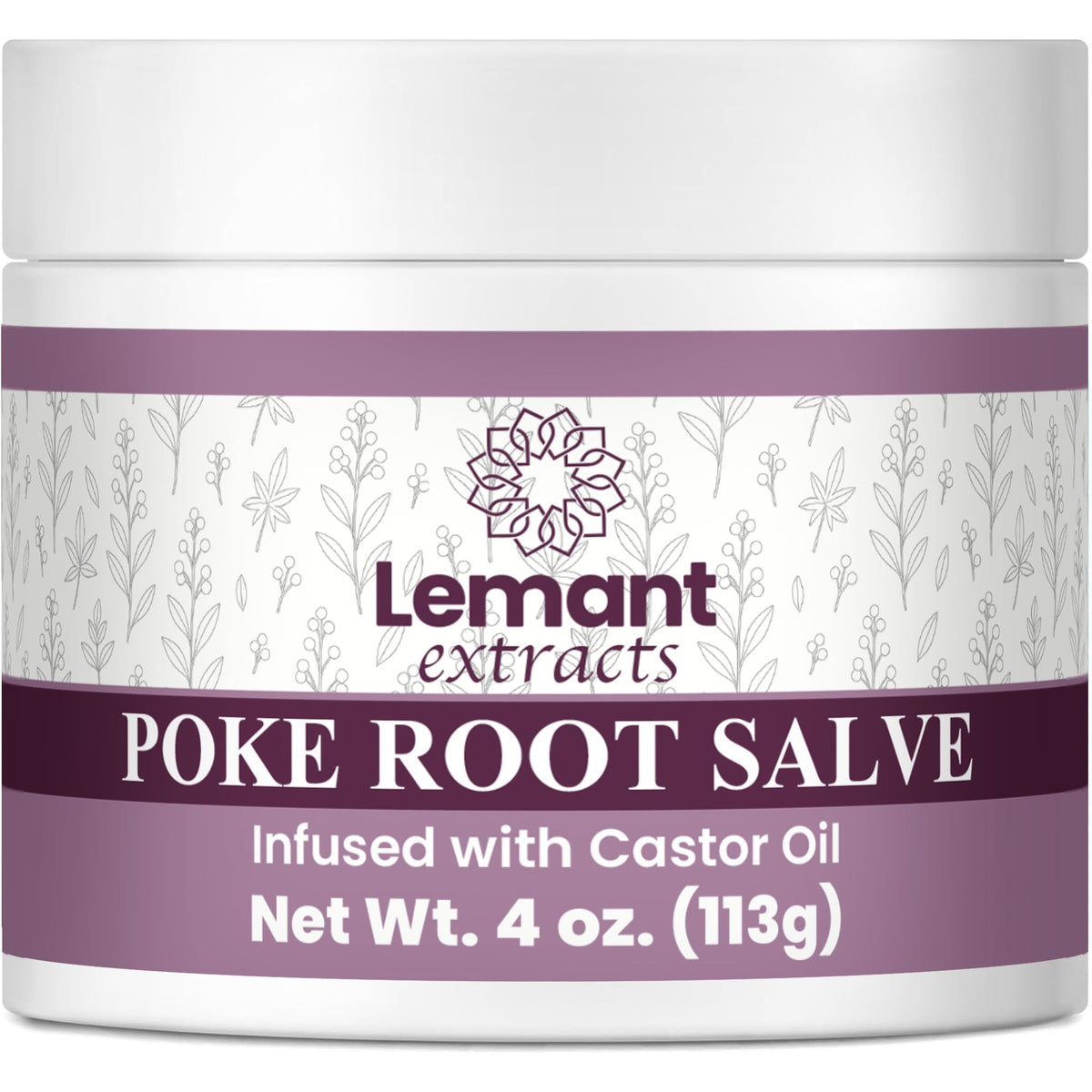 Lemant salve racine poke et huile de ricin, hydratation quotidienne pour la peau.