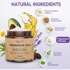 LemeTree Crème Magnésium – texture non grasse et absorption rapide.