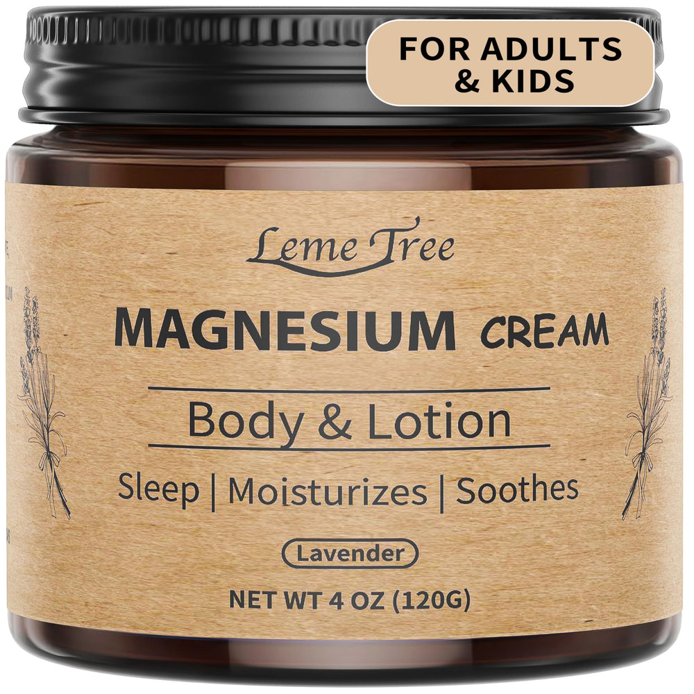 LemeTree Crème Magnésium – application du soir pour favoriser le calme.