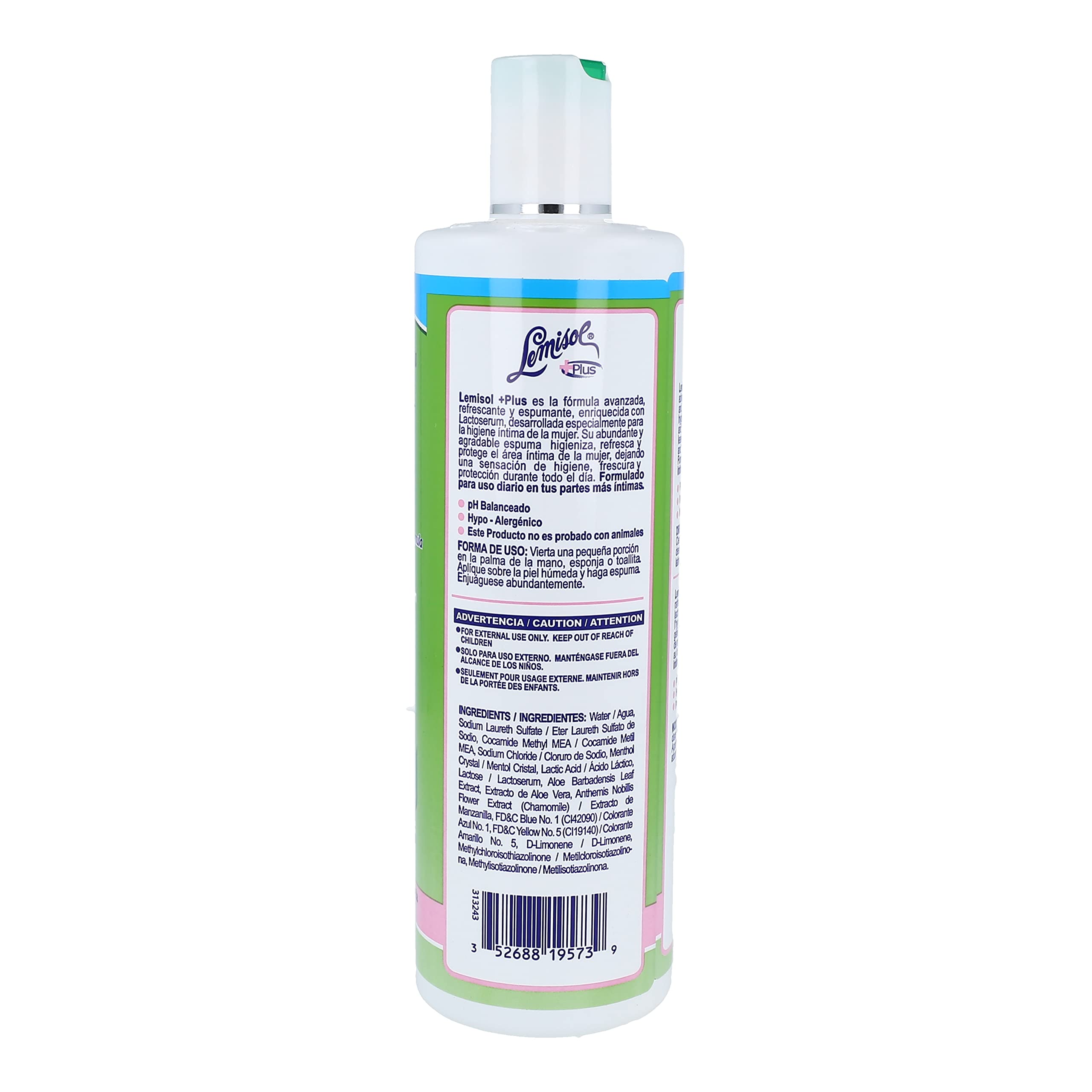 Lemisol Plus – bouteille fraîche au menthol offrant une sensation de fraîcheur.