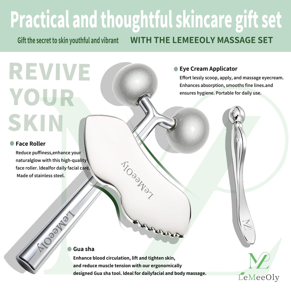 LeMeeOly gua sha détail visage: outil précis pour zones délicates du visage