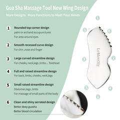 LeMeeOly gua sha bord serré: outil polyvalent pour massage du corps