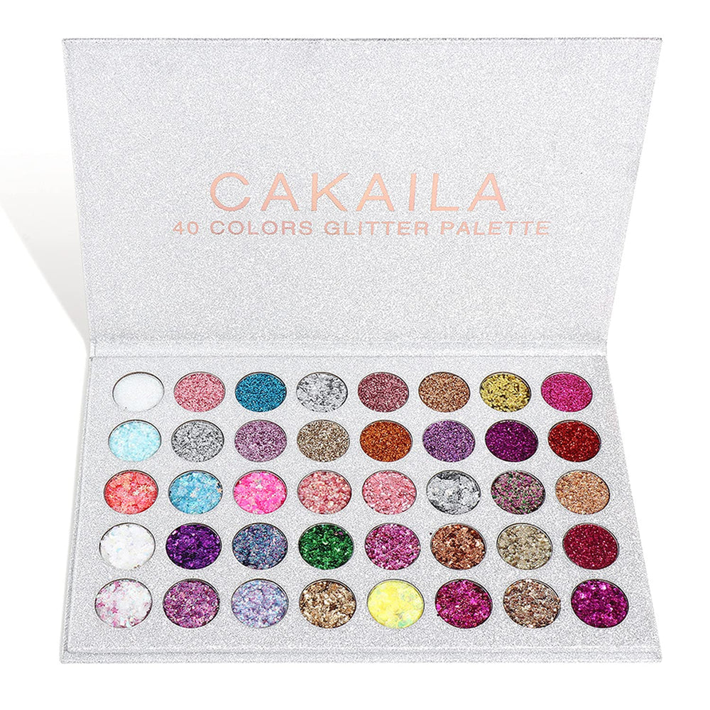 Palette LemonSac: paillettes-ongles-yeux, 40 teintes pour une utilisation polyvalente.