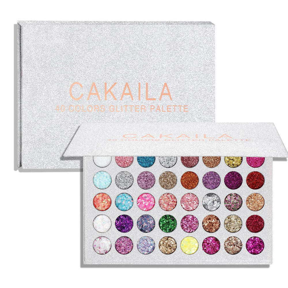 Palette LemonSac: ombres-paillettes 40 couleurs, effet scintillant durable pour des looks festifs.