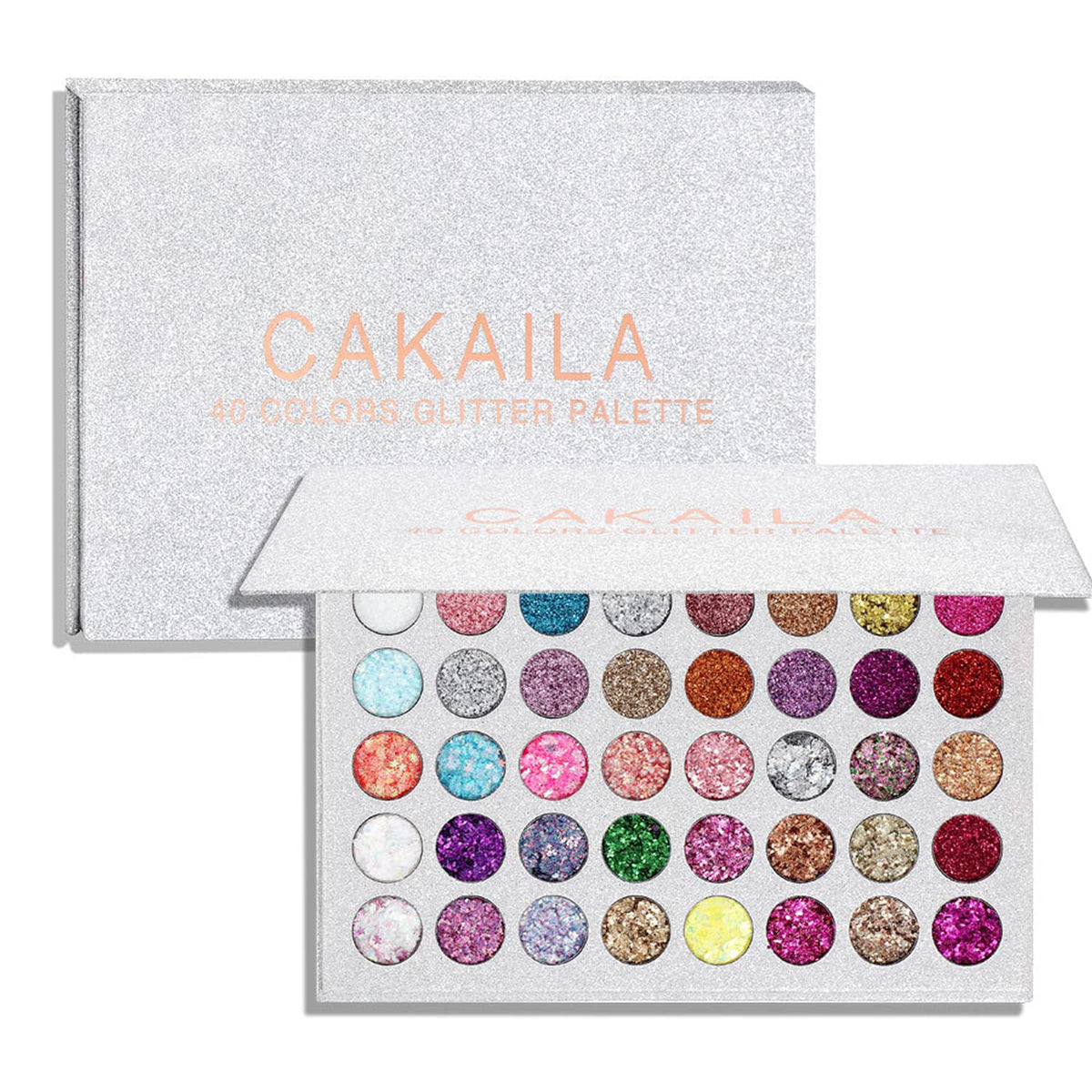 Palette LemonSac: ombres-paillettes 40 couleurs, effet scintillant durable pour des looks festifs.