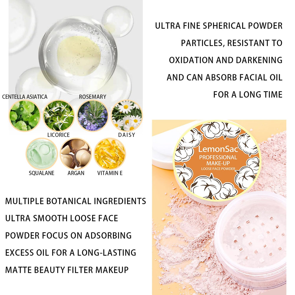 LemonSac Poudre Libre — effet soft focus pour un visage lisse.
