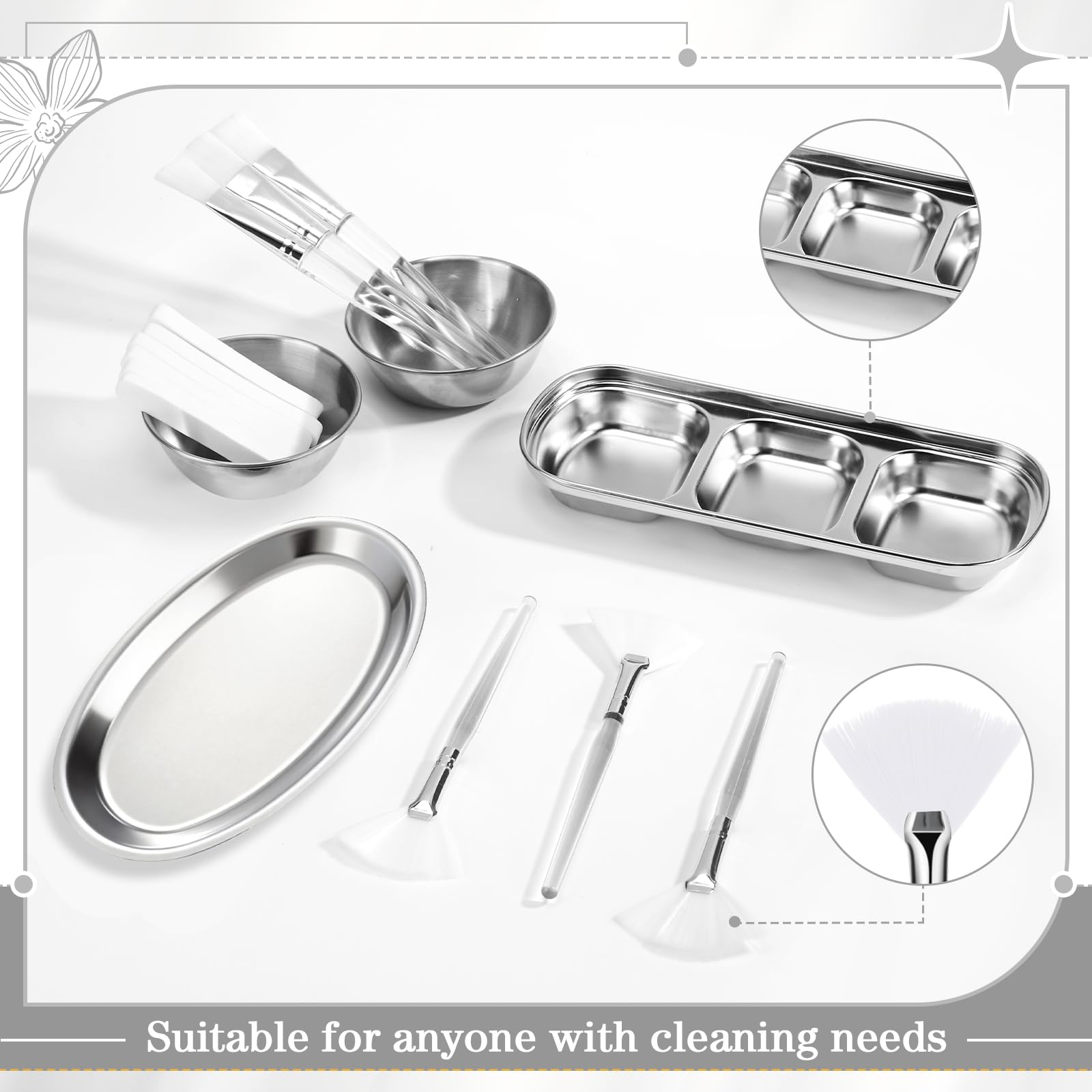LemonRoad petit plateau inox: organiser vos accessoires de soin