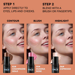 Lemonsac brosse double-face et éponge pour estomper facilement le maquillage.