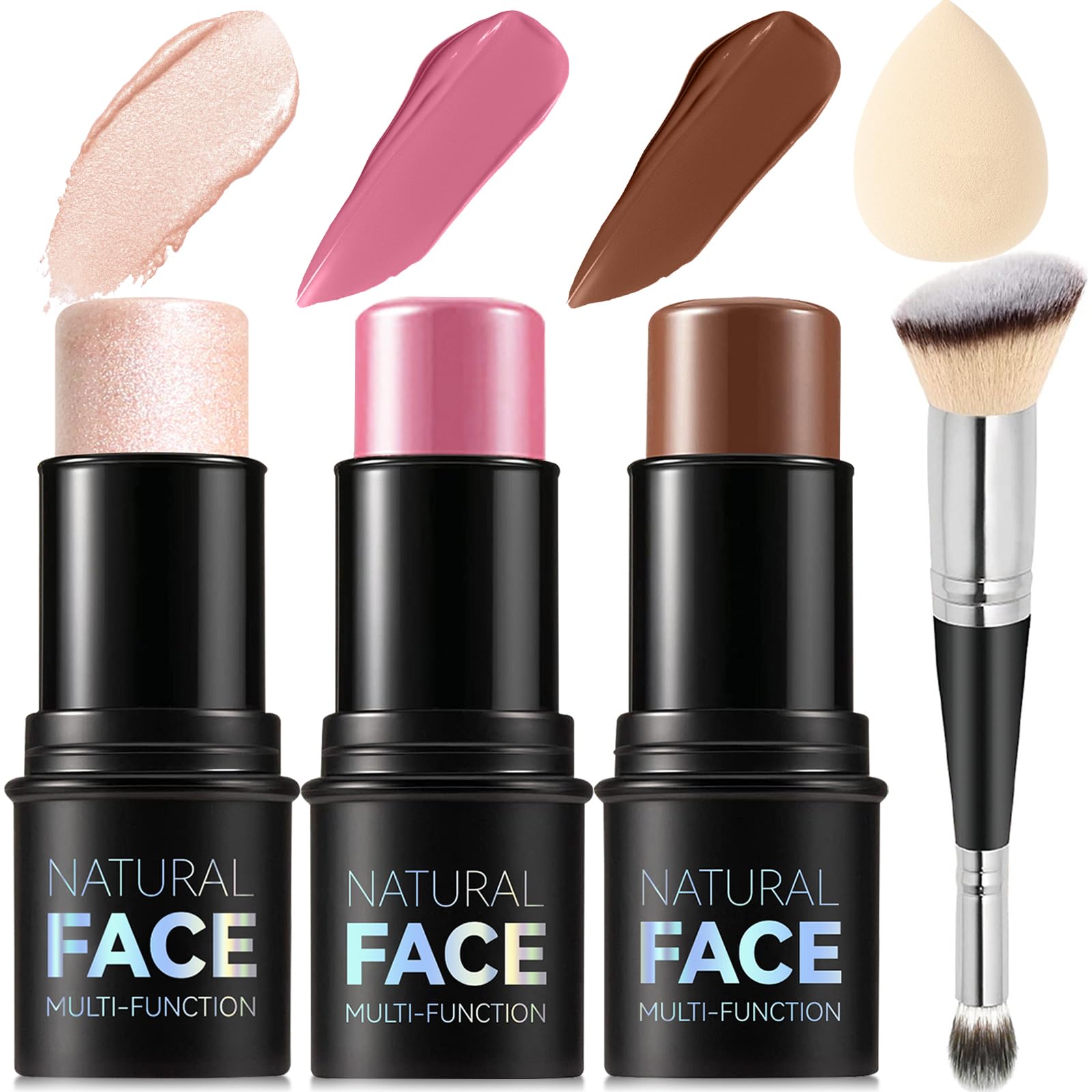 Lemonsac kit contour crème en palette pour sculpter le visage avec fini naturel.