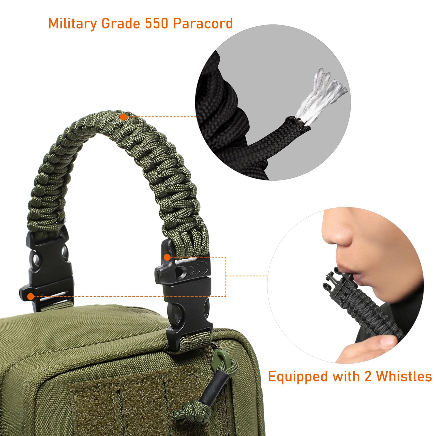 Accès rapide avec le compartiment frontal Velcro Lemubeane.