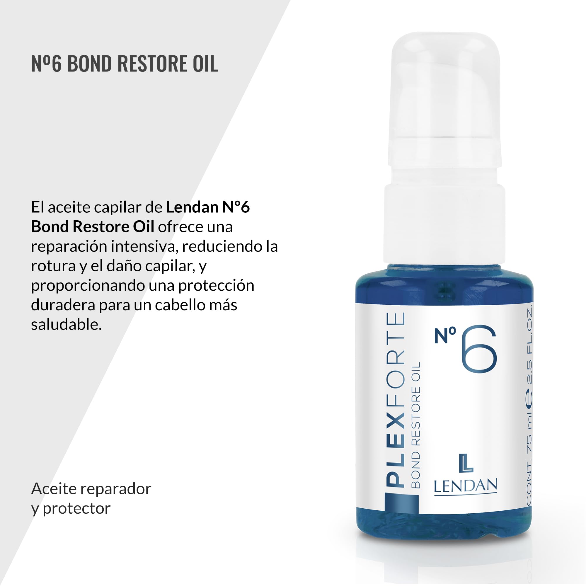 Lendan N°6 Bond Restore Oil huile d'argan et vitamine E pour une brillance naturelle