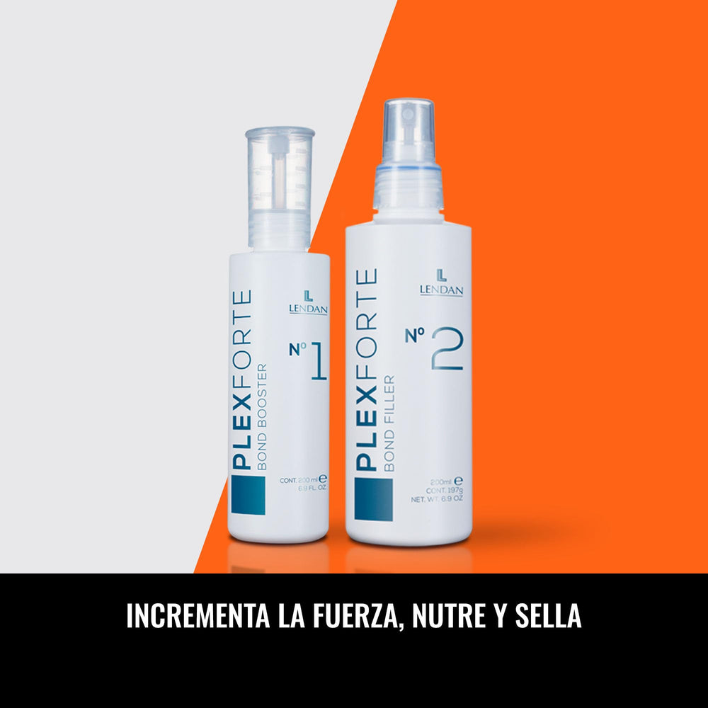 Lendan Plex Forte Nº2 Bond Filler préserve la couleur et réduit les frisottis.