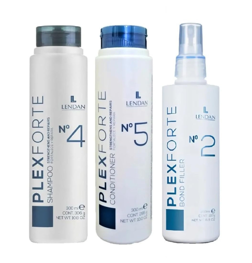 Lendan Plex Forte Start Kit, vue-produit, favorise la réparation des cheveux après traitements chimiques.