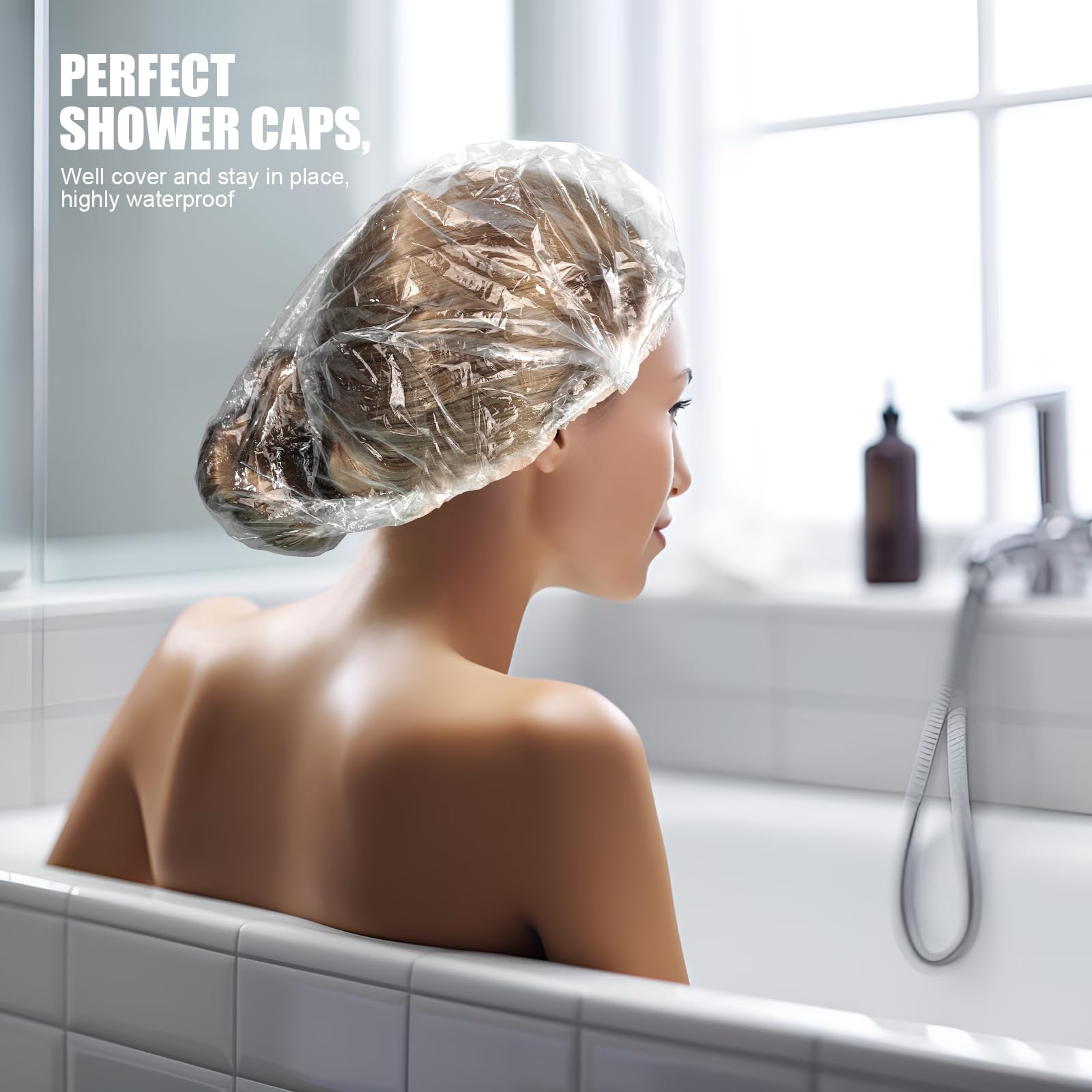 LEOBRO bonnet douche offre une protection efficace contre l'eau et les poussières.