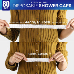 Charlotte de douche LEOBRO avec élastique double couture pour maintien sûr.