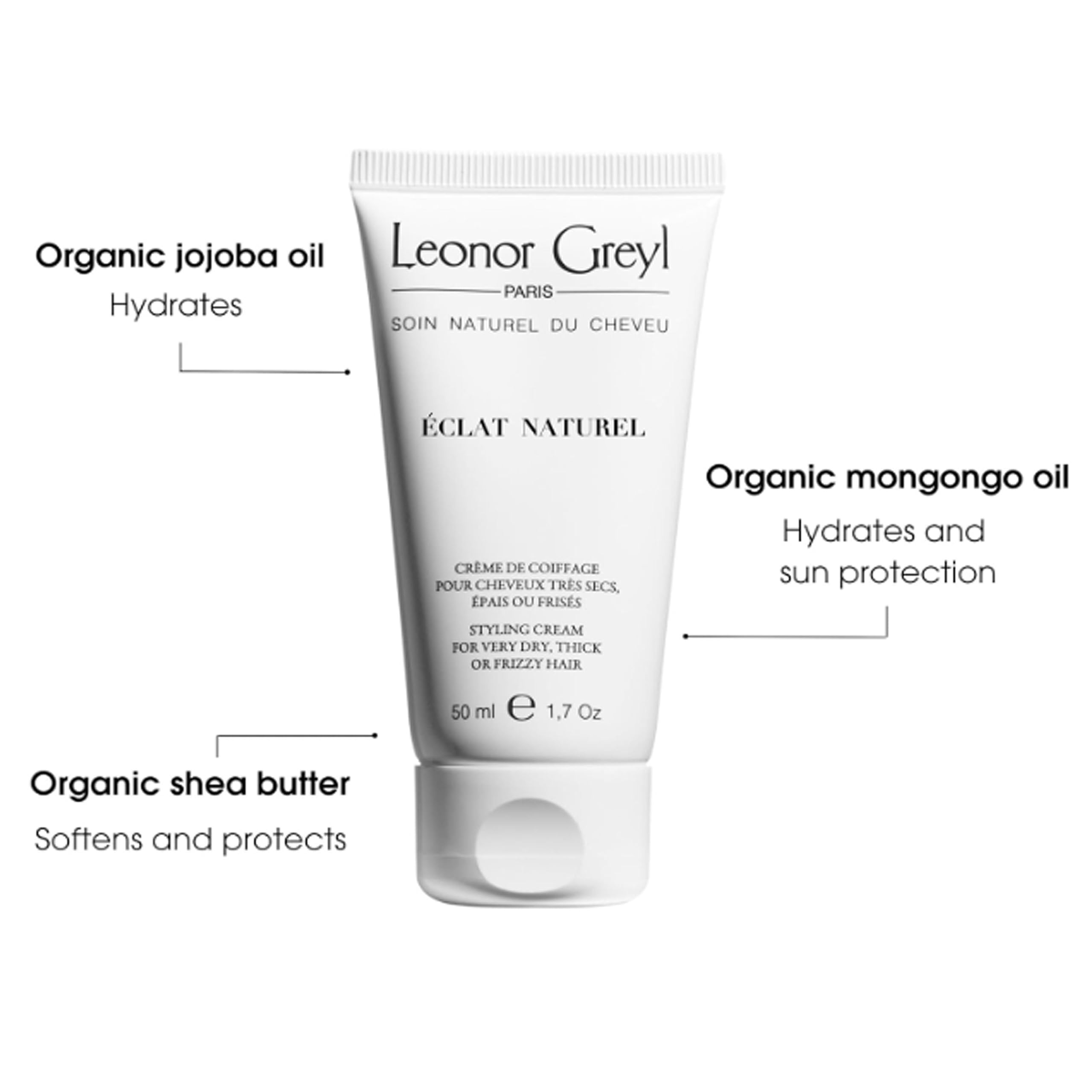 Texture soyeuse d'Éclat Naturel pour définir les vagues sans gras.