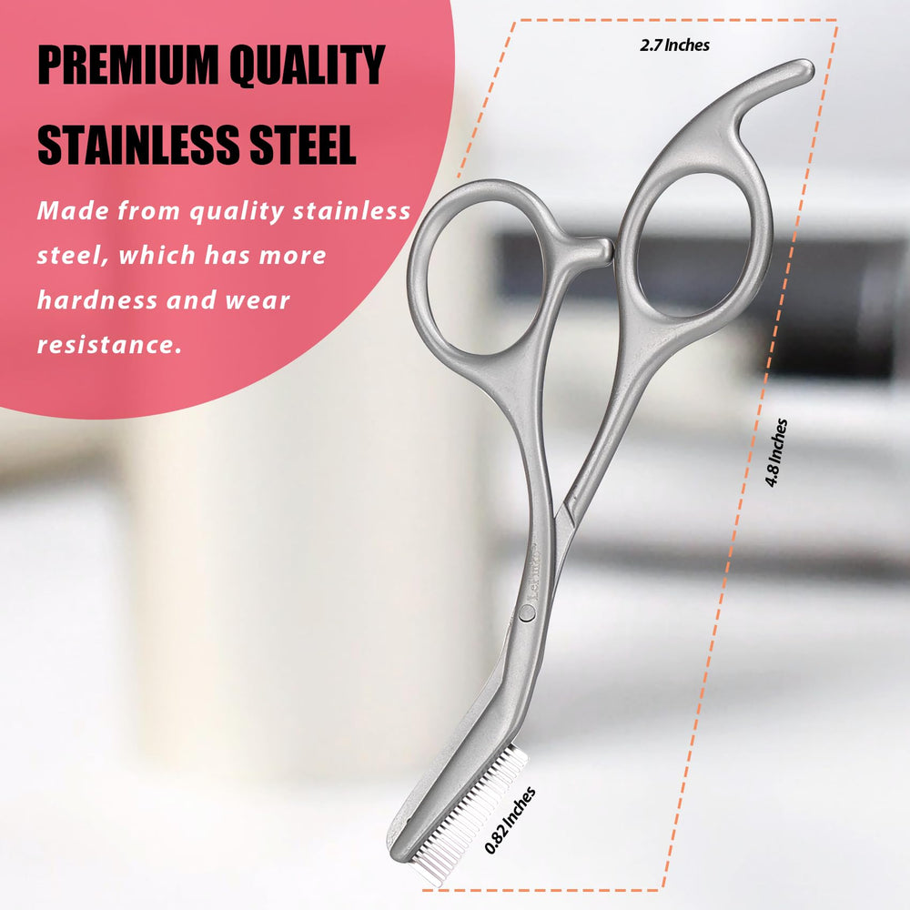 LePinko ciseaux sourcils avec peigne – maniabilité ergonomique pour un coiffage précis